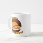 幸せな感謝 コーヒーマグカップ (正面左)