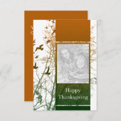 幸せな感謝（シルエット） 招待状 (正面/裏面)