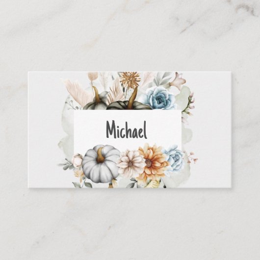 幸せな感謝 プレイスカード (正面)