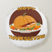 幸せな感謝 ラウンドクッション (裏面)