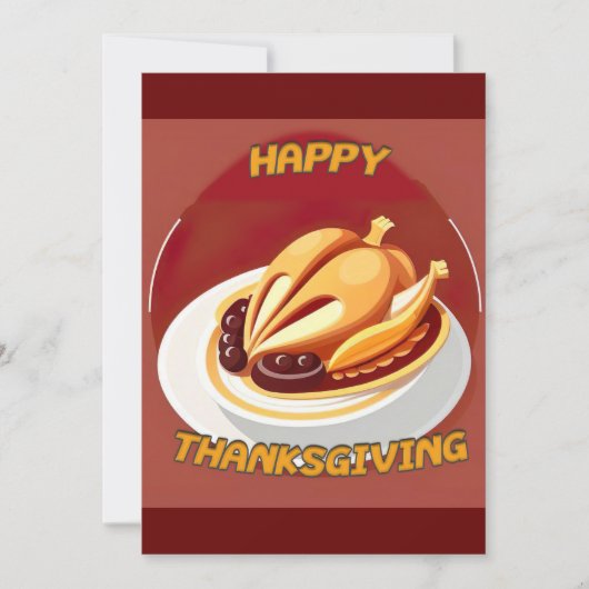 幸せな感謝 招待状 (正面)