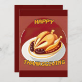 幸せな感謝 招待状 (正面/裏面)