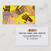 幸せな手の壁紙 名刺 (正面/裏面)