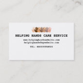 幸せな手の壁紙 名刺 (裏面)