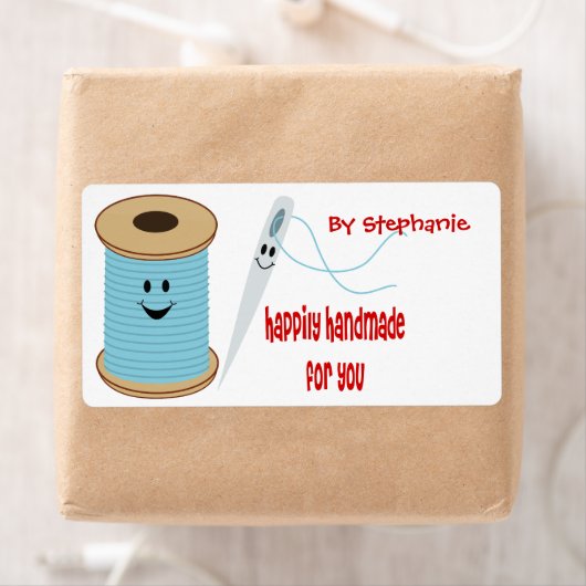 幸せな手作り裁縫ラベル ラベル (インサイチュ)