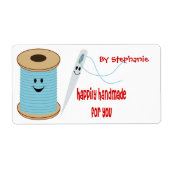 幸せな手作り裁縫ラベル ラベル (正面)