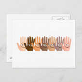 幸せな手 ポストカード (正面/裏面)