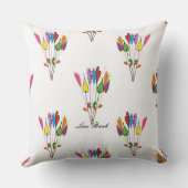 幸せな投球のクッション41 cm X 41 cm クッション (裏面)