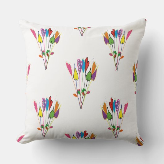 幸せな投球のクッション41 cm X 41 cm クッション (正面)