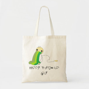 幸せな投球の人の予算のトート トートバッグ