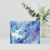 幸せな抽象的なアクリルアート絵画 ポストカード (スタンド正面)