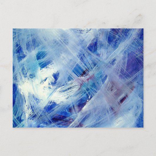 幸せな抽象的なアクリルアート絵画 ポストカード (正面)