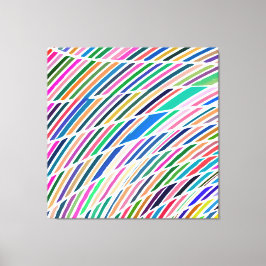 幸せな抽象芸術の色 キャンバスプリント