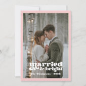 幸せな新婚カップルのクリスマス シーズンカード (正面)