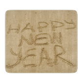 幸せな新年を迎える カッティングボード (正面)
