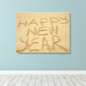 幸せな新年を迎える キャンバスプリント (インサイチュ (ウッドフロア))