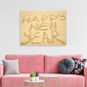 幸せな新年を迎える キャンバスプリント (インサイチュ (リビング))