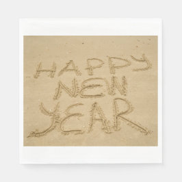 幸せな新年を迎える スタンダードランチョンナプキン