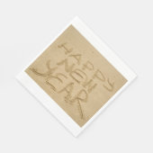 幸せな新年を迎える スタンダードランチョンナプキン (角)