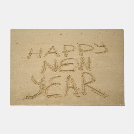 幸せな新年を迎える ドアマット (正面)