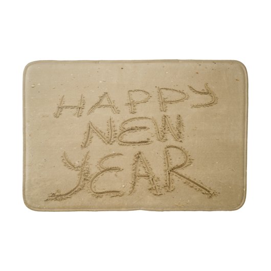 幸せな新年を迎える バスマット (正面)