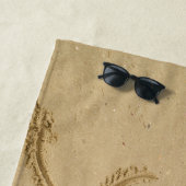 幸せな新年を迎える ビーチタオル (インサイチュ)