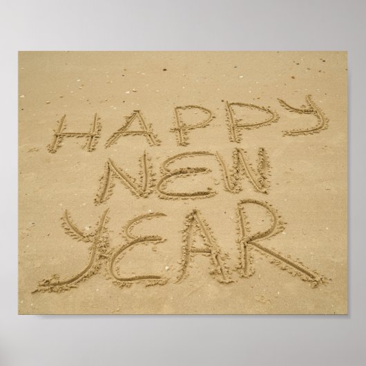 幸せな新年を迎える ポスター (正面)