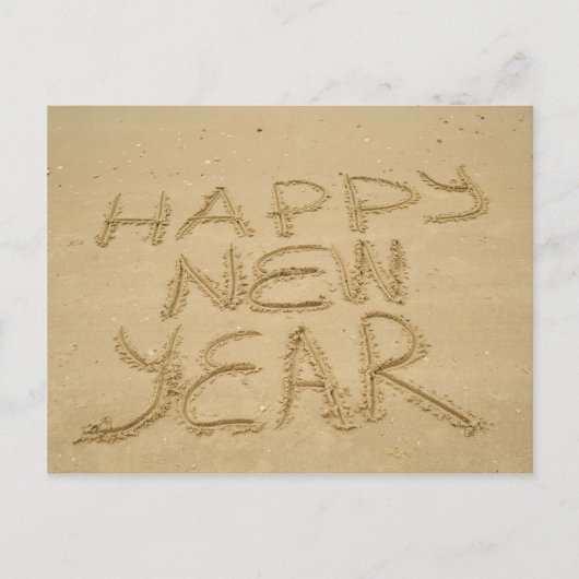 幸せな新年を迎える ポストカード (正面)