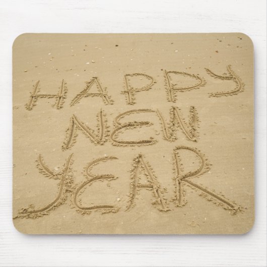 幸せな新年を迎える マウスパッド (正面)