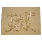 幸せな新年を迎える ラージペーパーバッグ (正面)