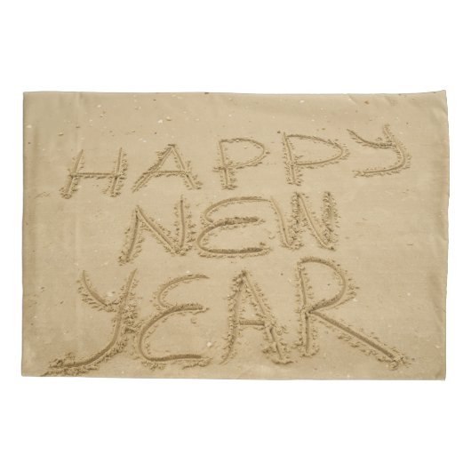 幸せな新年を迎える 枕カバー (裏面)