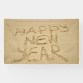 幸せな新年を迎える 横断幕