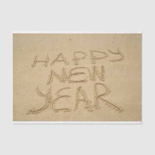 幸せな新年を迎える 薄葉紙 (正面)