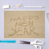 幸せな新年を迎える 薄葉紙 (クラフト)