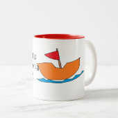 幸せな日の結婚したなマグ ツートーンマグカップ (正面右)