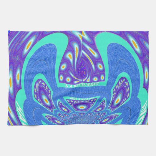 幸せな日を過ごす キッチンタオル (横)