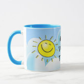 幸せな日曜日の飲料のマグ マグカップ (左)