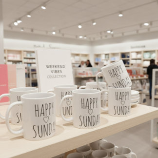 幸せな日曜日 コーヒーマグカップ