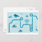 幸せな日 ポストカード (正面/裏面)