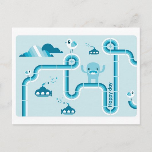 幸せな日 ポストカード (正面)