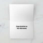 幸せな日-***定年祝い** カード (内部)