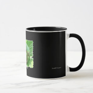 幸せな日-葉の緑カエル マグカップ
