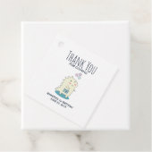 幸せな星を持つかわいい黄色い恐竜ありがとう フェイバータグ (インサイチュ)