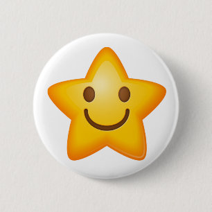 幸せな星Emoji 缶バッジ
