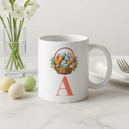 幸せな春のイースターのひととき あたたかい朝の引用 ジャンボコーヒーマグカップ
