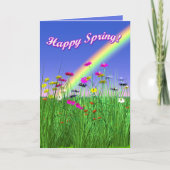 幸せな春の花 カード (正面)