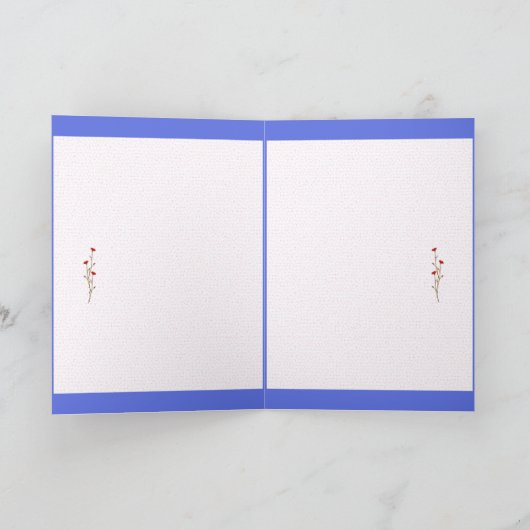 幸せな春の花 カード (内部)