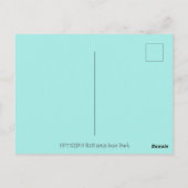 幸せな春フルターブンウサギおもしろい、バニーフェアリー ポストカード (裏面)