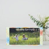 幸せな春/イースターフォトカード花 シーズンカード (スタンド正面)