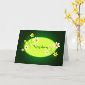 幸せな春-カード カード (黄色い花)